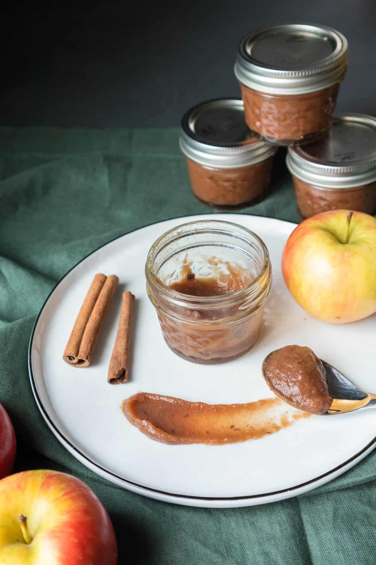 Stovetop apple butter made with fall spices